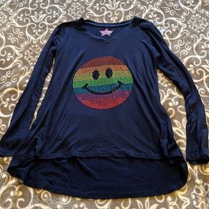 Hannah Sky navy super soft top L